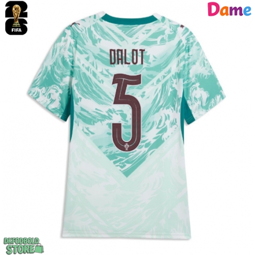 Portugal Diogo Dalot #5 Replika Udebanetrøje Dame VM 2026 Kortærmet